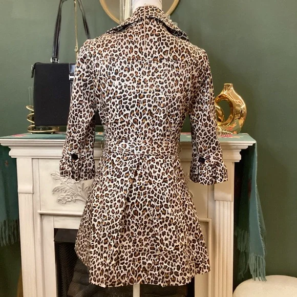 5th Culture Leopard Print PeaCoat - Picture 2 of 6